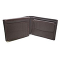 Alonso Men's Leather Wallet w/ 8 Card Pockets - Dark Brown